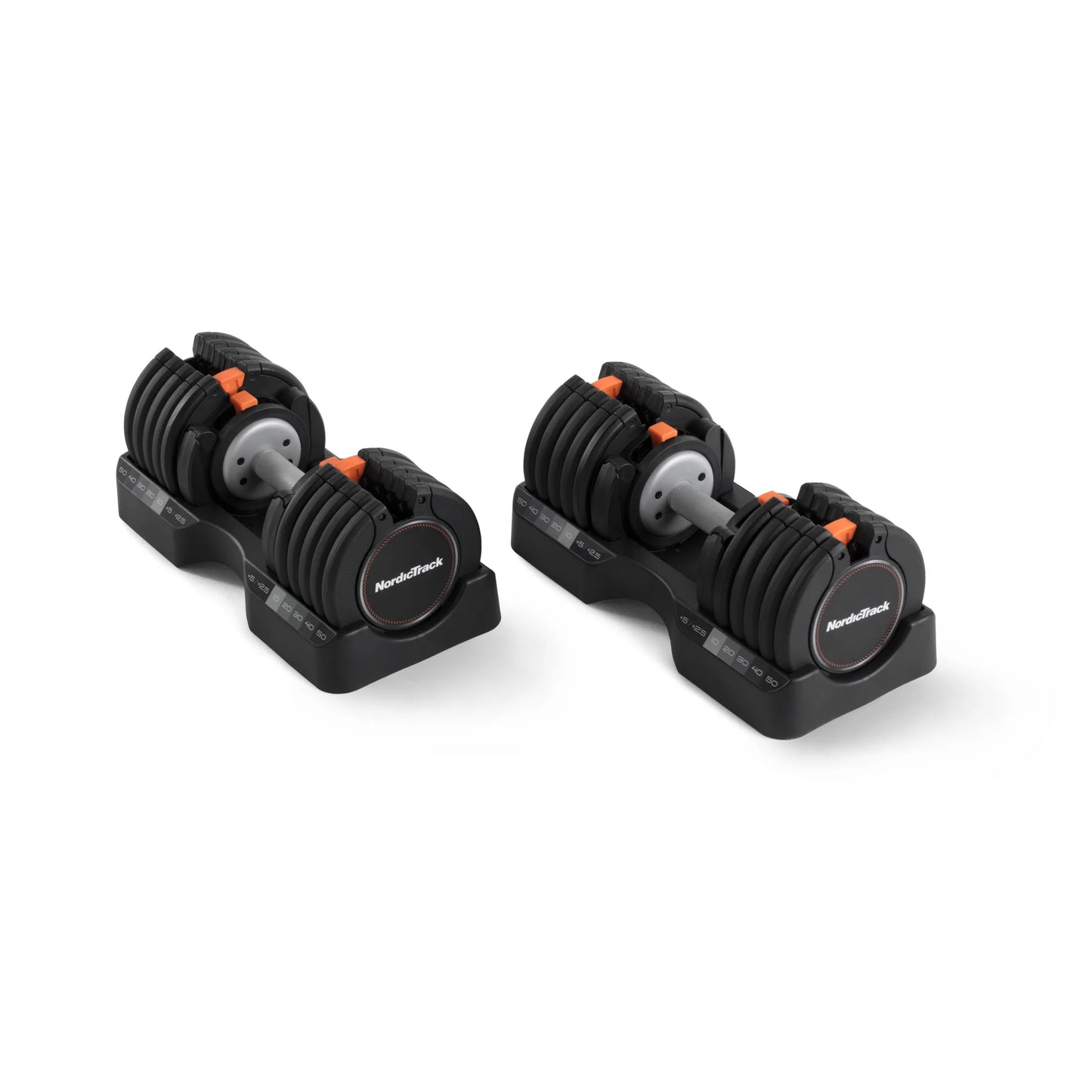 Set of Two 55 Lb. Adjustable Dumbbells