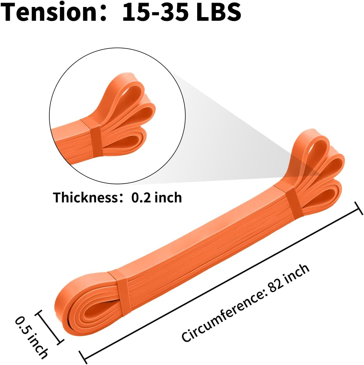 Resistance Band Pull up Band Fitness Exercise Bands Natural Latex for Workout Body Stretch Powerlifting Band Fitness Sport Training at Home/The Gym