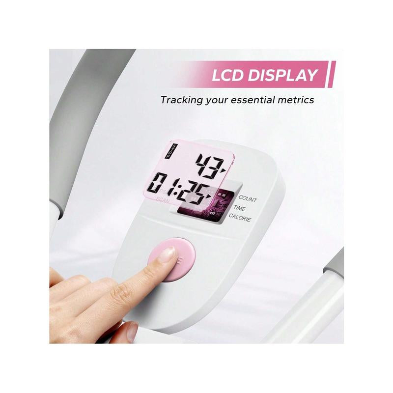 Adjustable Ab Trainer Machine with LCD Monitor, Foldable Ab Exercise Machine for Abs, Arm, Leg, Buttocks Shaper, Core & Ab Trainer at Home Gym