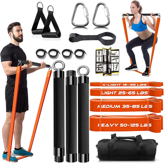Resistance Bands with Handles, Door Anchor, Pull Rope, Tension Band Muscle Training Home Rally Belt, Fitness Equipment TPE Rally Kit Workout Bands for Total Body Exercise