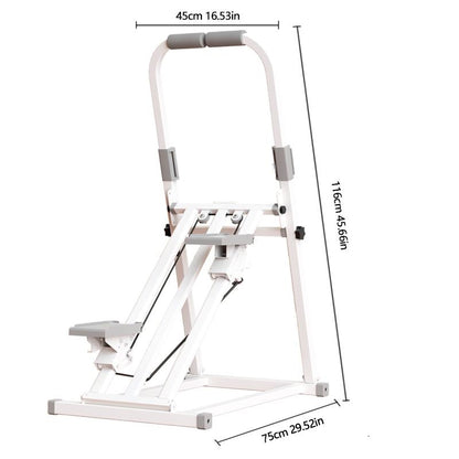 Foldable Stair Stepper Machine with Adjustable Handlebar & Step Counter - Compact Stair Climber for Home Gym, Cardio Workout Equipment, Space-Saving Step Machine