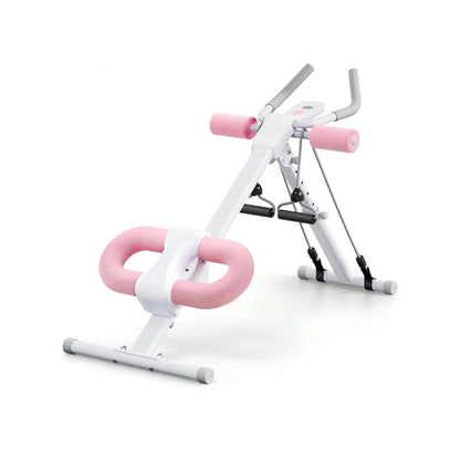 Adjustable Ab Trainer Machine with LCD Monitor, Foldable Ab Exercise Machine for Abs, Arm, Leg, Buttocks Shaper, Core & Ab Trainer at Home Gym